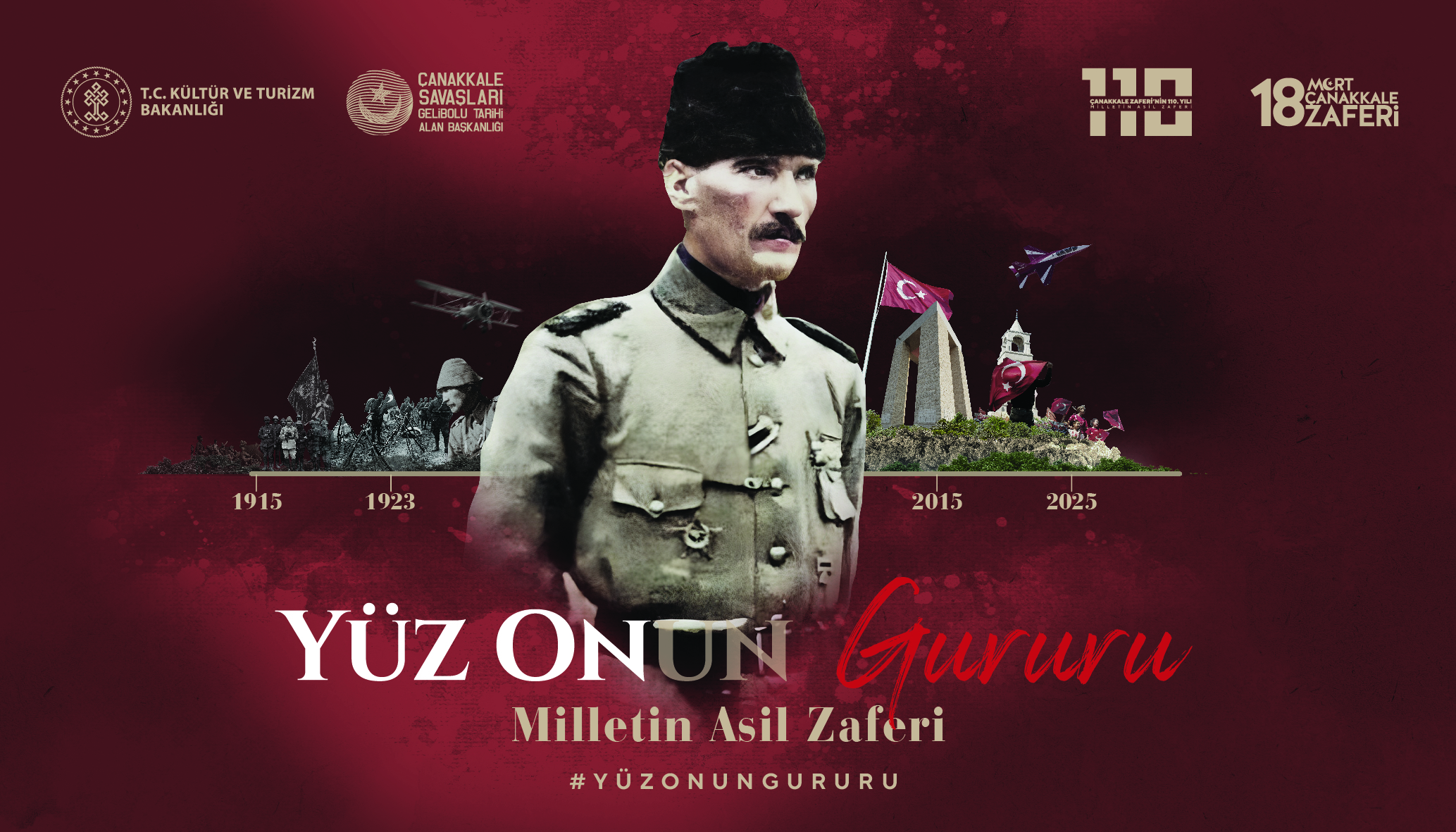 Türk milletinin bağımsızlık tutkusunu ateşleyen, cesaretiyle tarihe yön veren Gazi Mustafa Kemal Atatürk'ü ve vatan için canlarını feda eden şehitlerimizi rahmetle, minnetle saygıyla  anıyoruz.