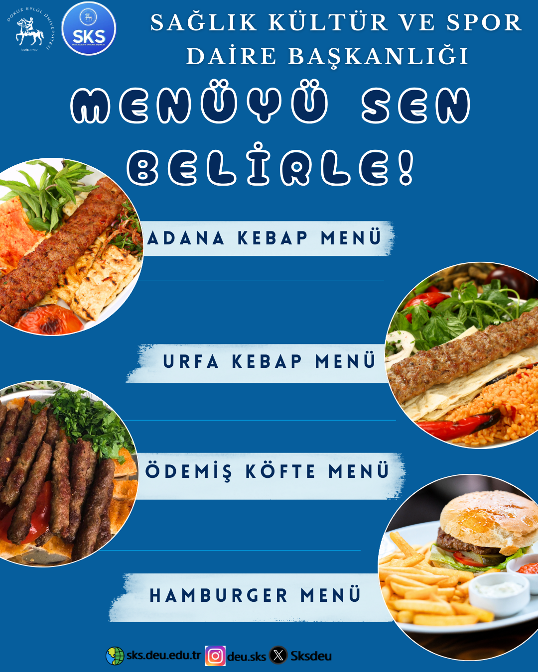 MENÜYÜ SEN BELİRLE!